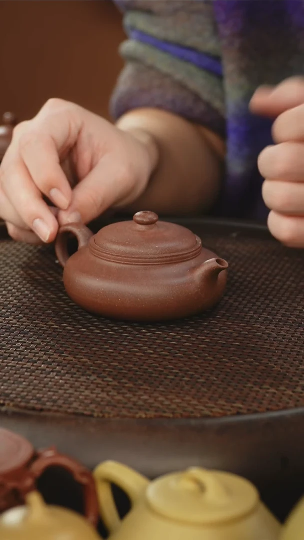 茶壶紫砂桑盘  底槽清