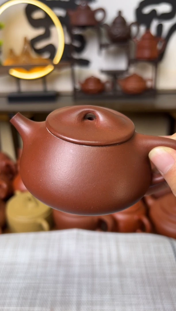 茶壶紫泥红皮龙景州石瓢壶150CC-甘来兵