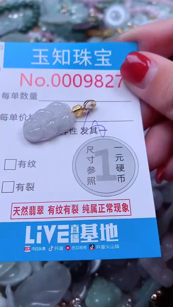 吊坠(不含链)未镶嵌翡翠9827