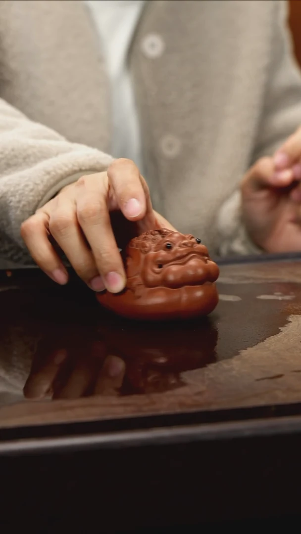 紫砂茶宠紫砂 金蟾