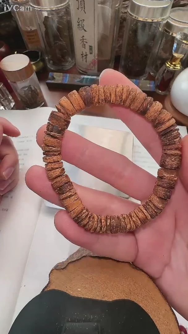 【闪购商品】香料锡兰百年红土沉算盘药片珠 香料1条