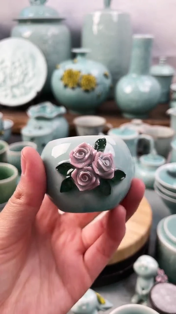 【闪购商品】特价 微瑕 慧仙青瓷