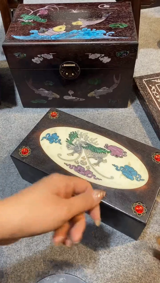 木紫檀拆件雕刻板以直播间实物为准微瑕老物件