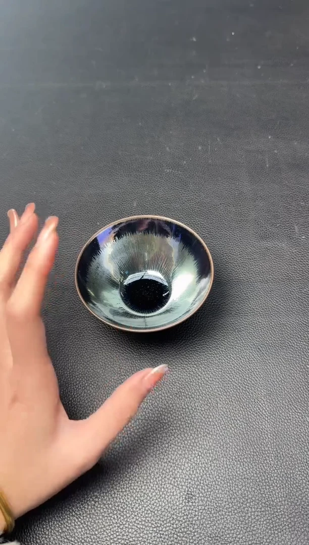【闪购商品】茶盏建盏故事白丁银丝水芽64