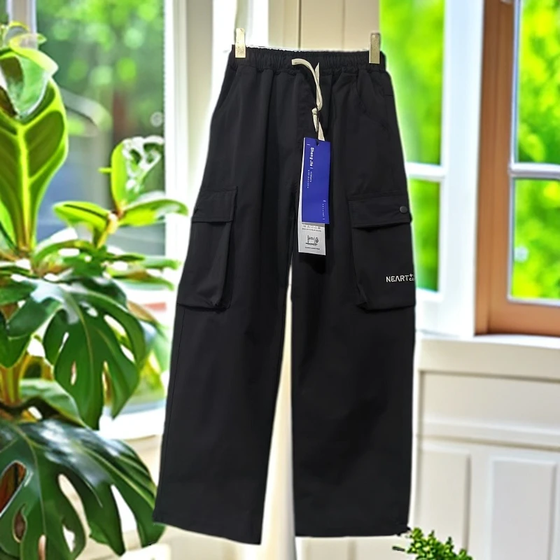 【602-黑色】青少年休闲工装裤