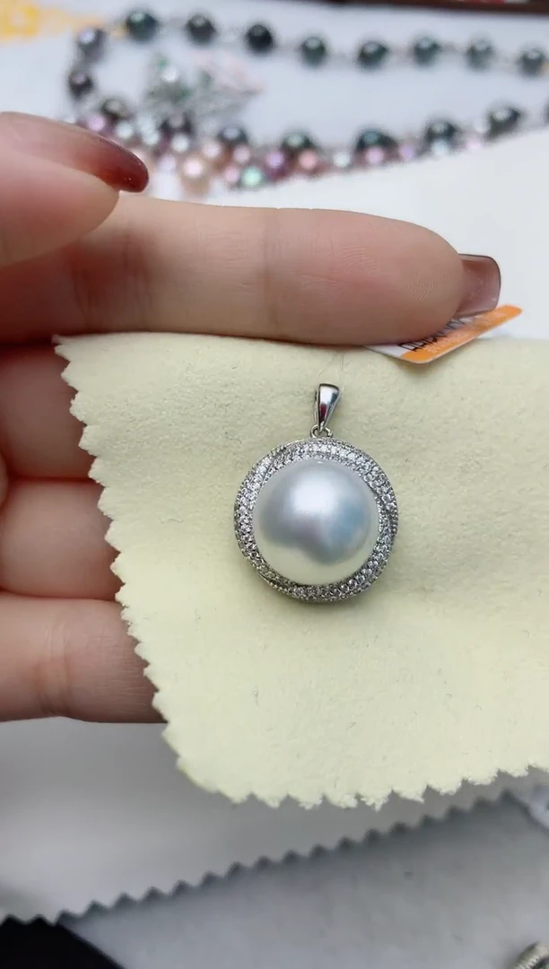 【闪购商品】海水珍珠颈饰银S925镶嵌W89