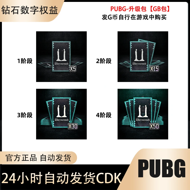 PUBG绝地求生G-DRAGON物资箱升阶包发GB兑换码CDK自动发货