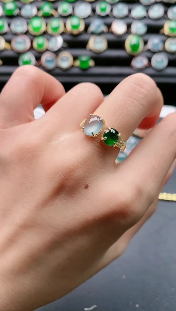 【闪购商品】翡翠戒指银S925镶嵌11111