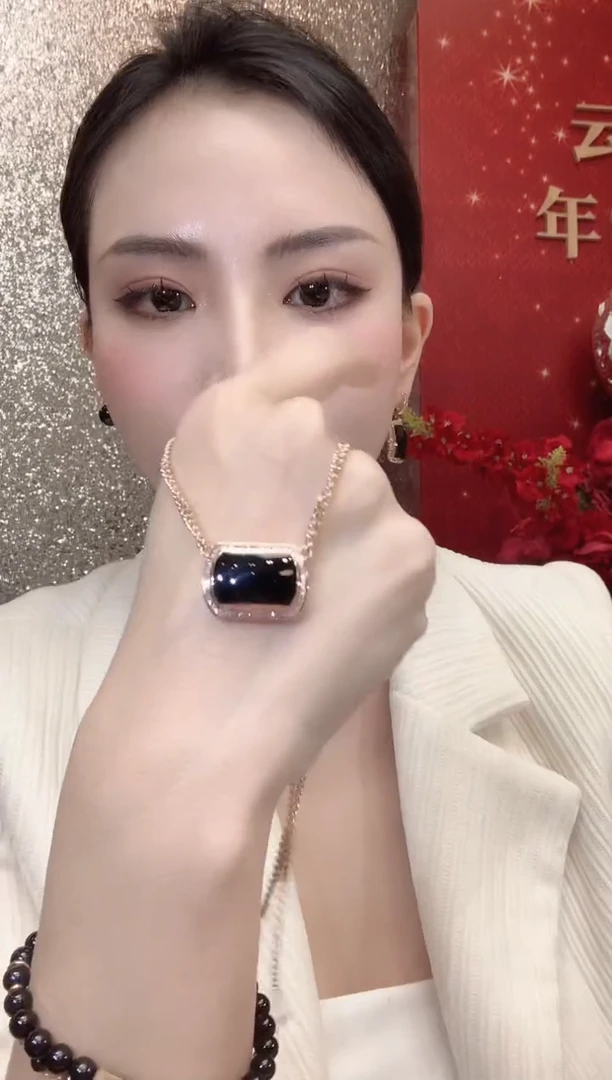 套链18K金镶嵌翡翠D52