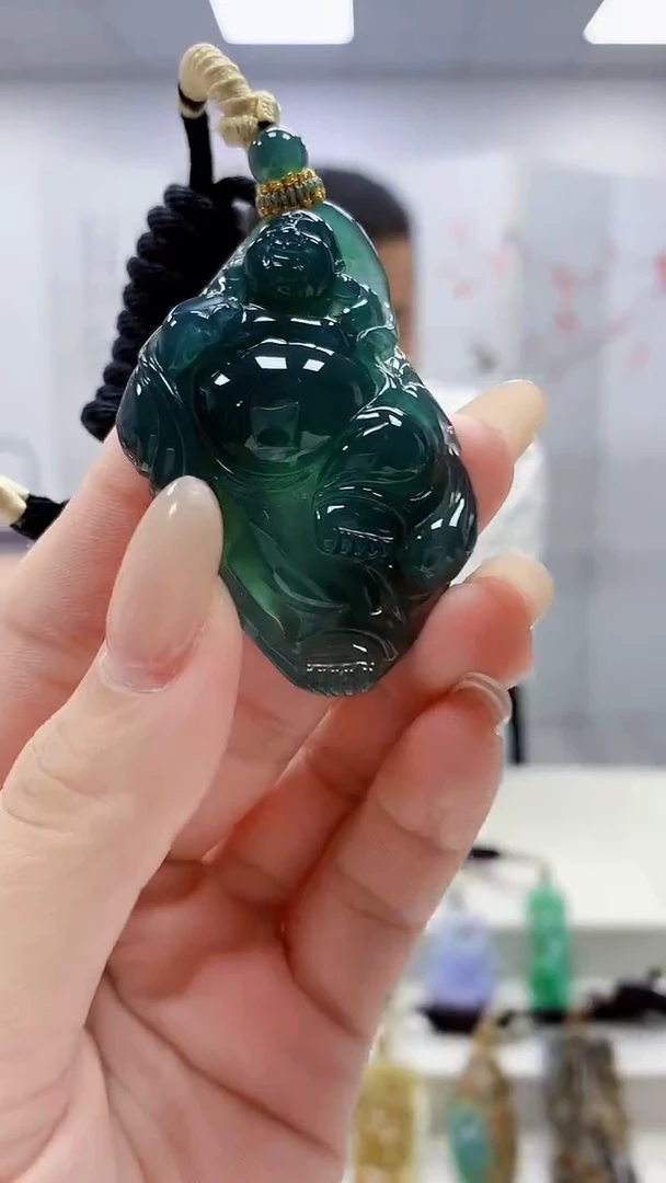 未镶嵌定制翡翠4898lr-毛货挂件136