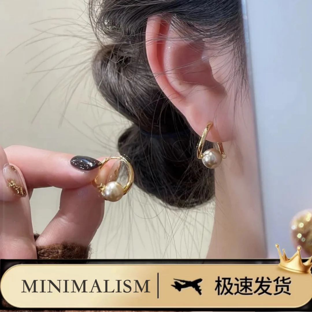 铜合金耳饰  925银针「流动秋光」小小一枚就可以点亮整个造型S-128