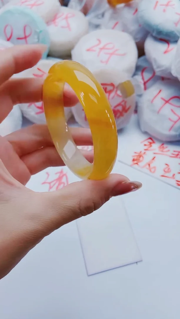 未镶嵌手镯石英质玉H10-56-58