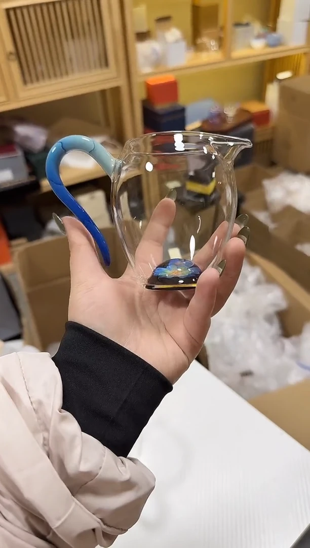 凤玉蓝花怡然公道杯