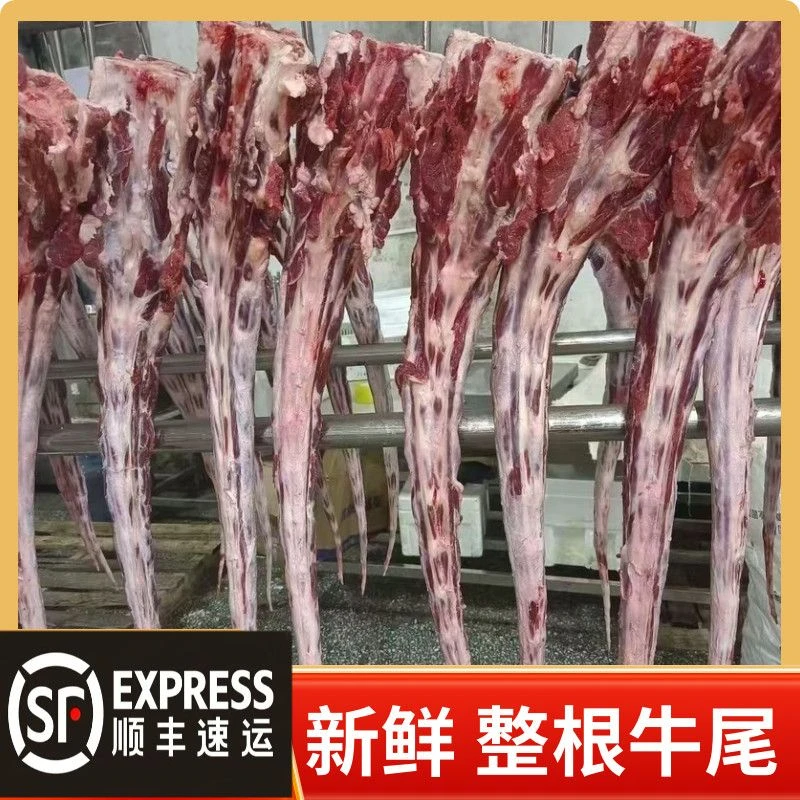 【顺丰包邮】原切整根牛尾4斤断骨连肉一整根速冻发货