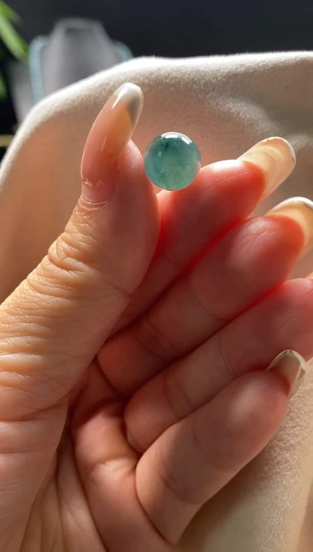 未镶嵌手链翡翠散珠卡10MM圆珠