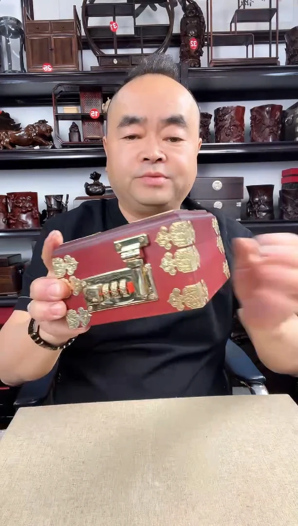 木正方盒老李红木工艺品