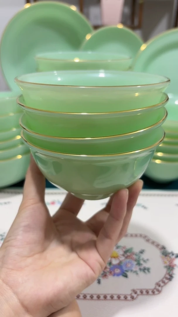 4.5英寸玉瓷碗4个口径11.5厘米