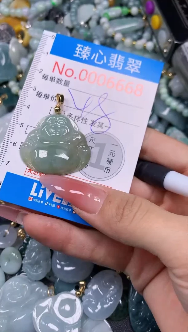 【闪购商品】翡翠颈饰未镶嵌含绳0006668