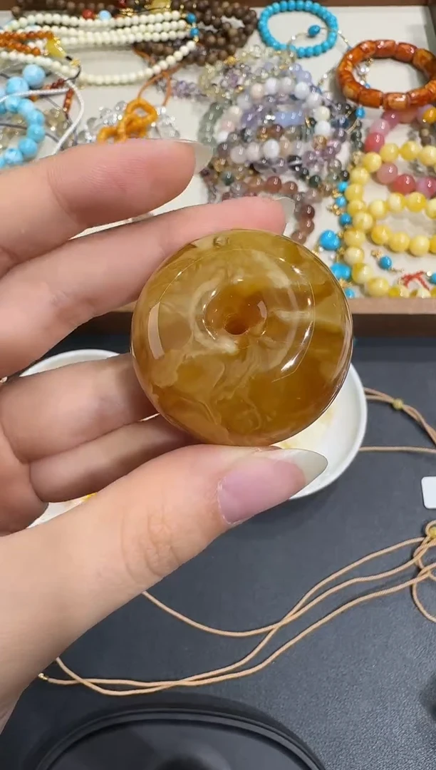 琥珀颈饰未镶嵌X1203-1195-127