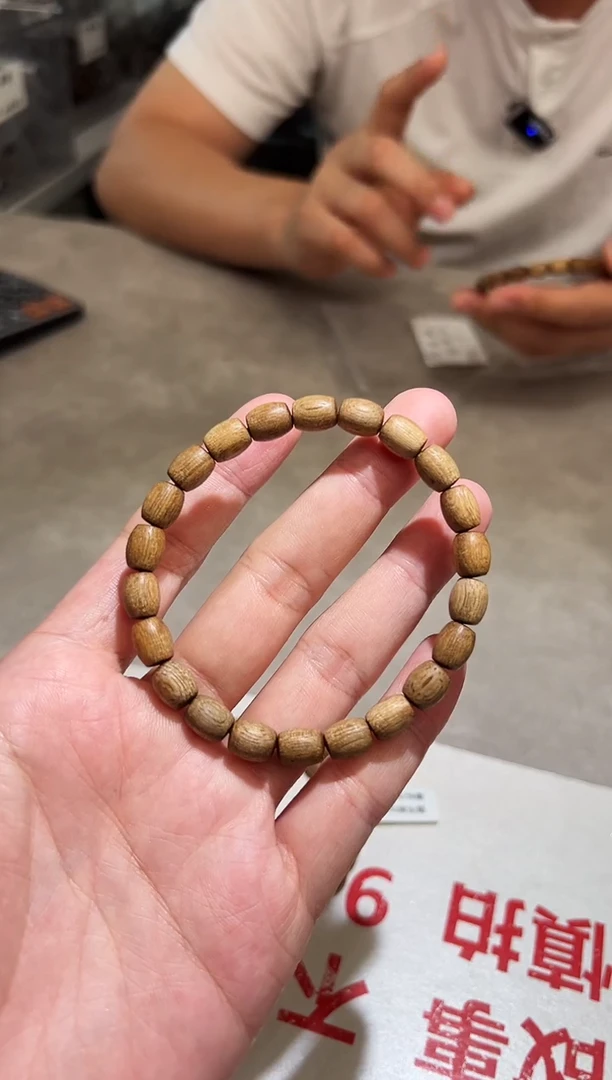 沉香手串老挝鼓珠7mm 多样性发其一