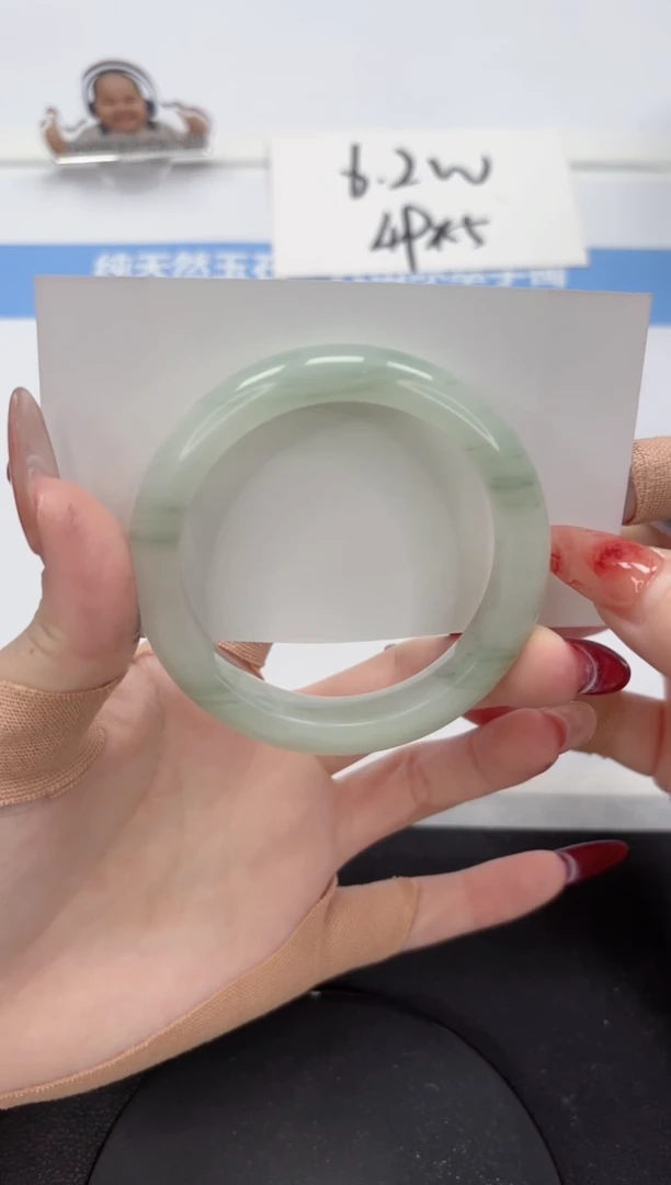 【闪购商品】石英质玉手镯未镶嵌A139-53.5