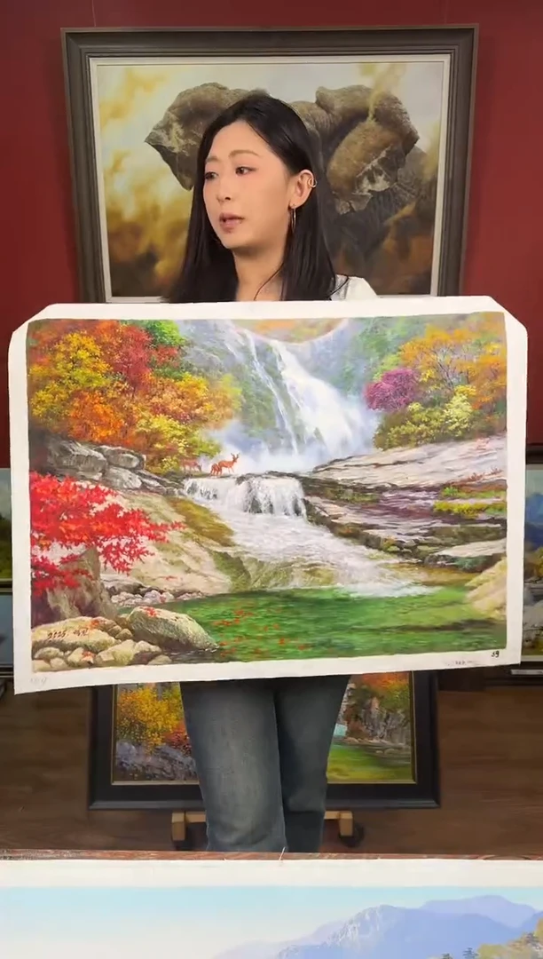 油画【32号】约50*70cm丨朝鲜原创纯手绘孤品油画丨顺丰包邮