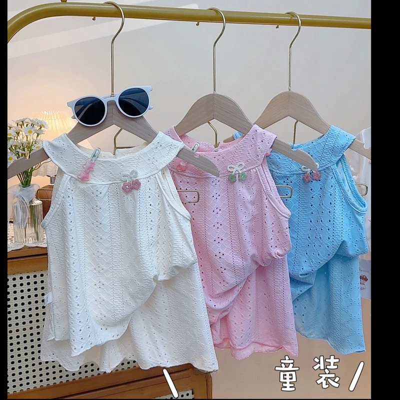 KL 新款2025女童裙子夏天薄款套装女孩裙子公主裙女童夏装套装