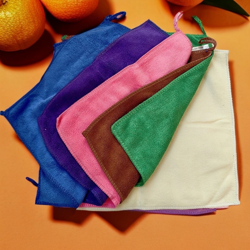 30*30保洁专用抹布吸水不掉毛加厚毛巾洗碗擦地擦车洗车毛巾抹布