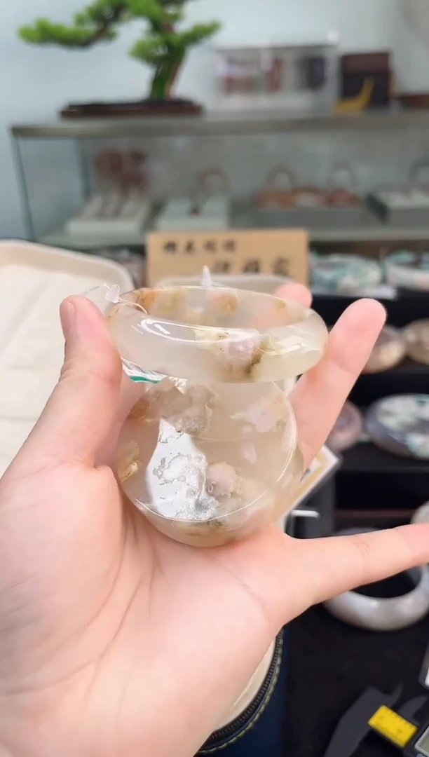 未镶嵌手镯石英质玉54圈口（赠品镯心）36658192