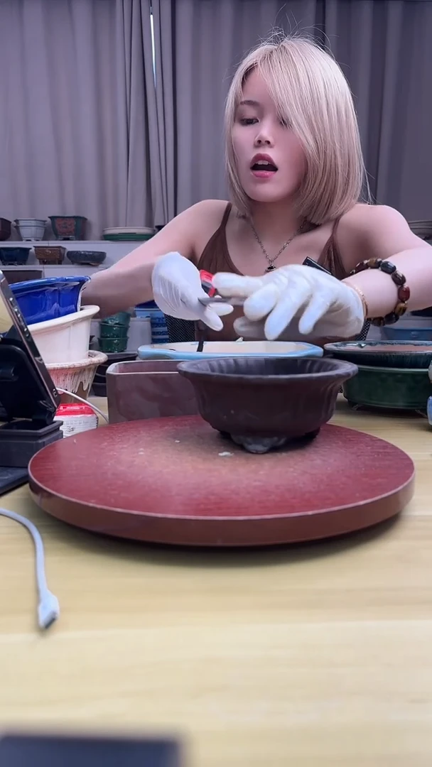 紫砂花盆紫砂花盆微瑕