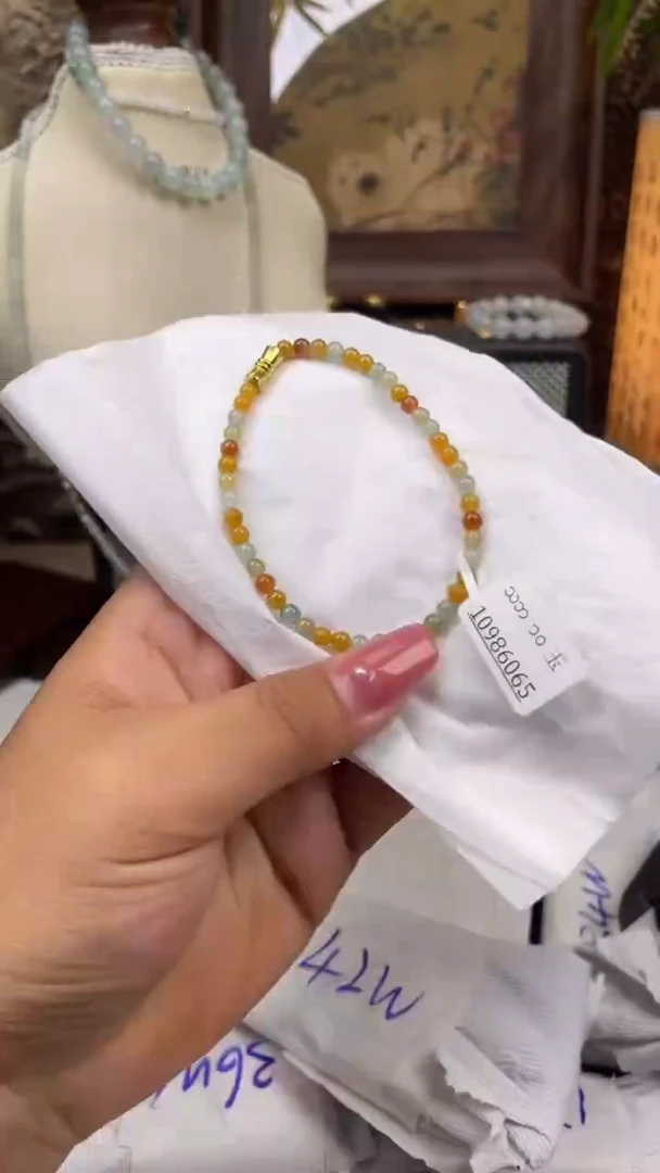 未镶嵌手链翡翠手串