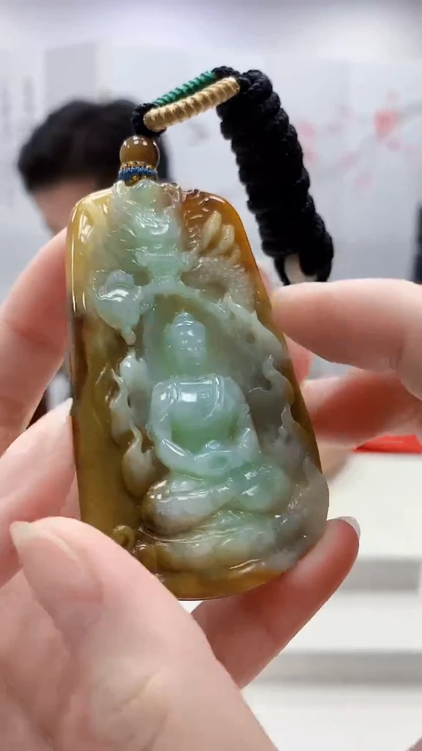 未镶嵌定制翡翠4917ry-毛货挂件14