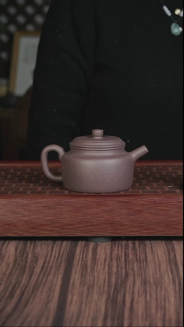 【闪购商品】紫砂茶壶lw  粗砂天青 德钟
