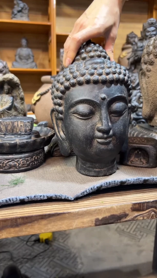 陶土【火山泥】小佛首