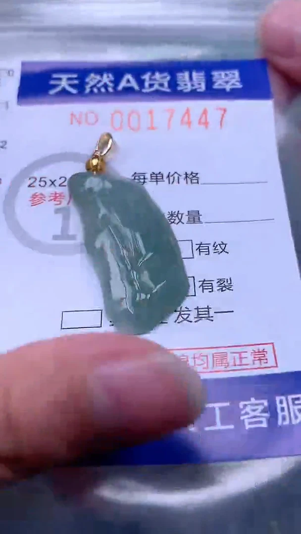 翡翠未镶嵌吊坠(不含链)1