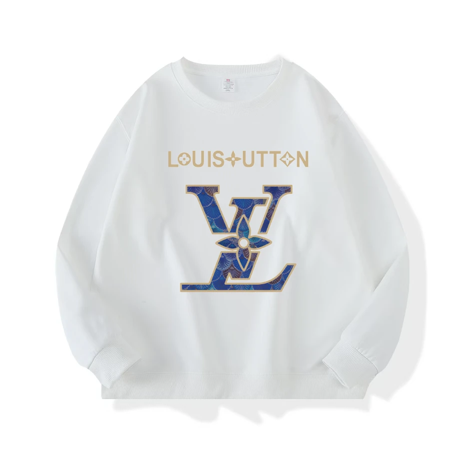 2025潮牌秋冬款 印花圆领宽松百搭时尚情侣简约透气 长袖卫衣