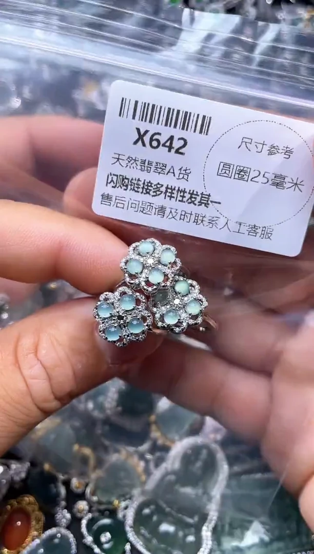 【闪购商品】翡翠颈饰未镶嵌X642戒指 多样性发其一