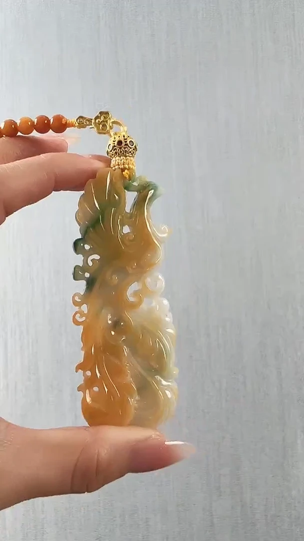 颈饰未镶嵌翡翠凤凰
