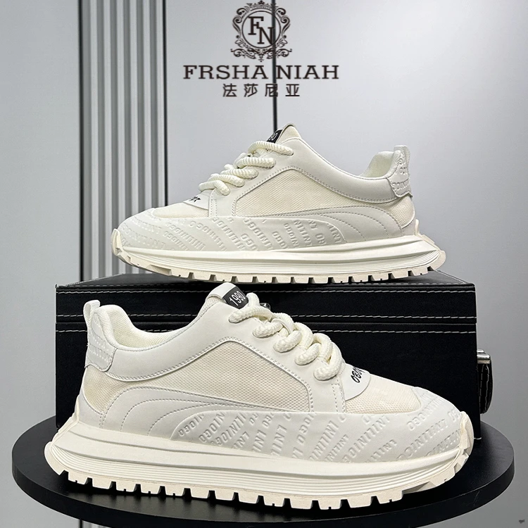 法莎尼亚潮牌男鞋新款夏季透气老爹鞋男士内增高休闲运动鞋男潮鞋
