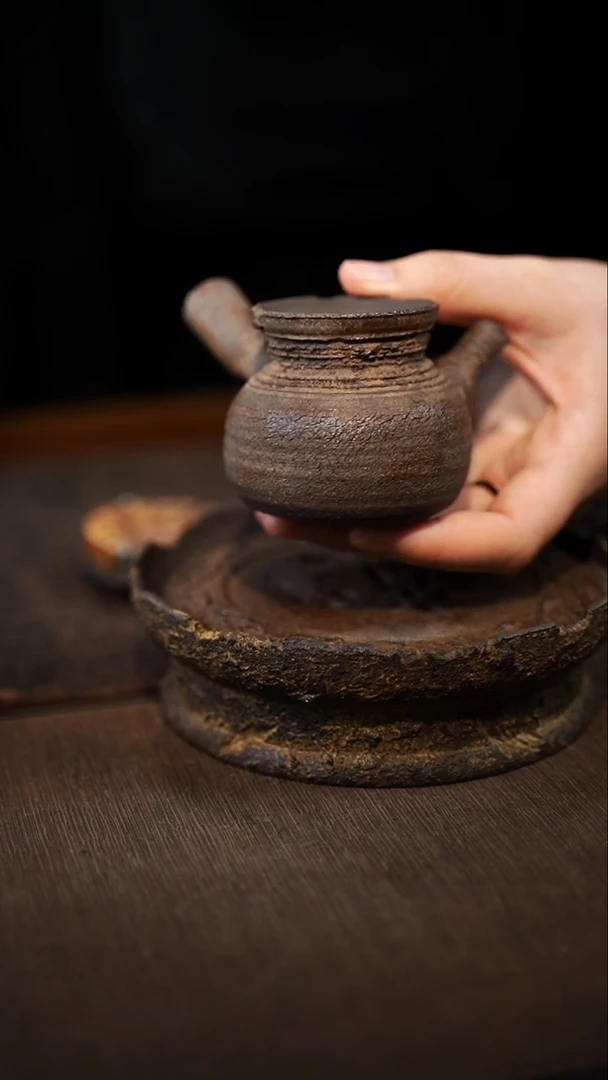 全手工制作  南蛮侧把壶