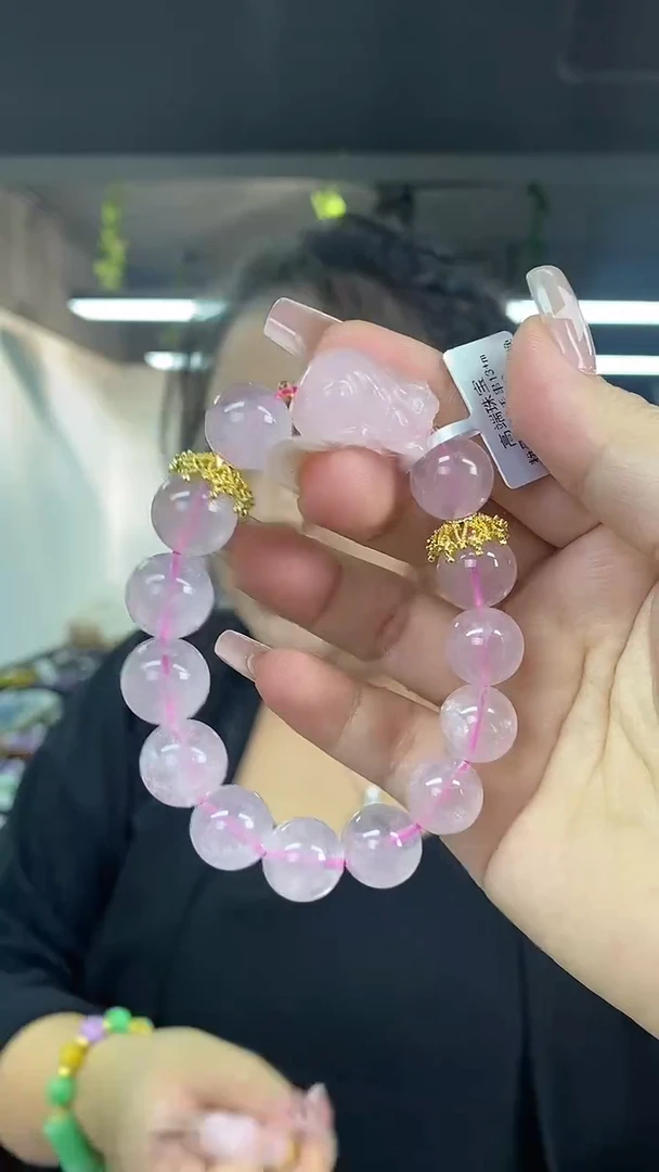 水晶手链未镶嵌多样性发其一颜色微差