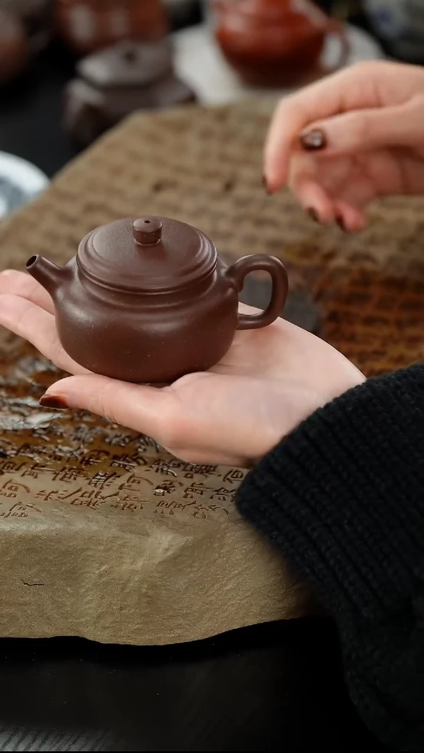 茶壶紫砂天青德钟110cc