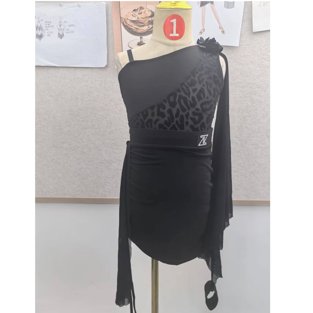 织恩舞服春夏少儿拉丁舞练功服表演服夏季