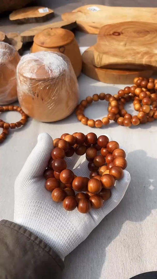 柏木（崖柏）1.5骨料缠丝手串