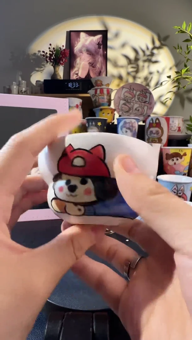 【闪购商品】摆件纯手工手绘陶瓷小杯杯