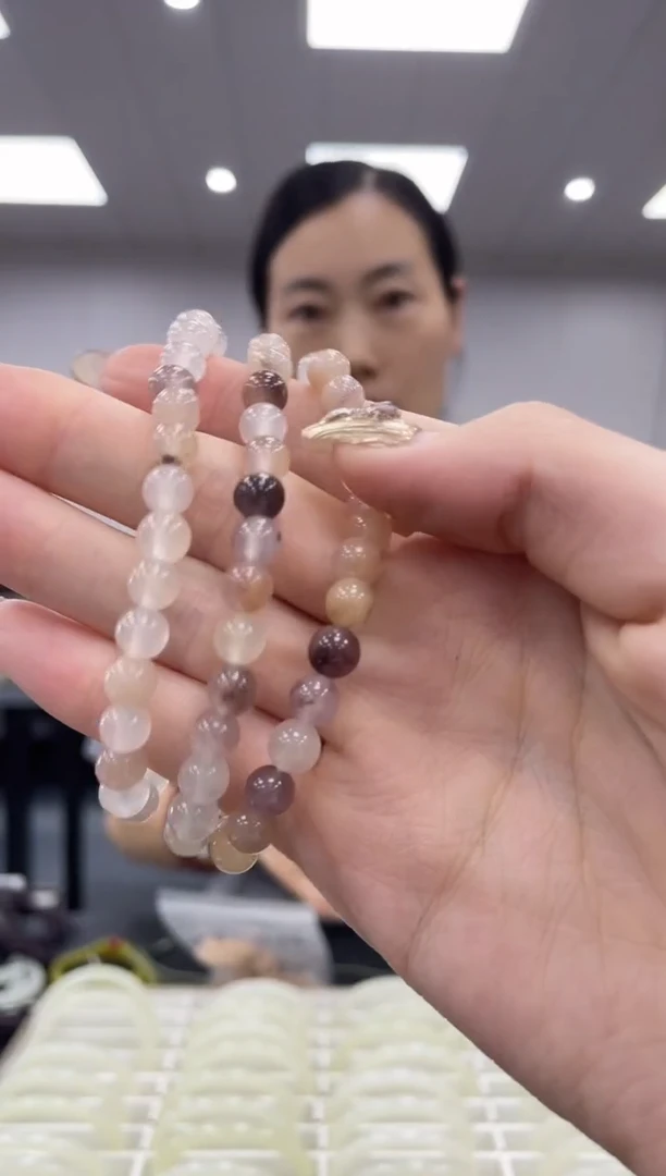 石英质玉手串未镶嵌多样性拍一发一6mm
