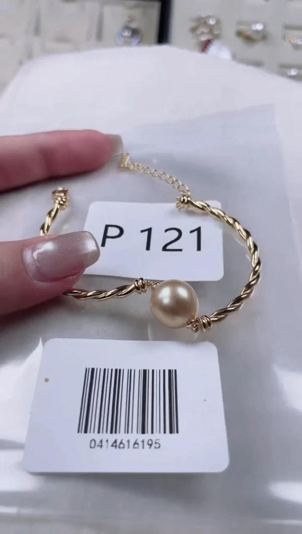 【闪购商品】海水珍珠手镯银S925镶嵌P121