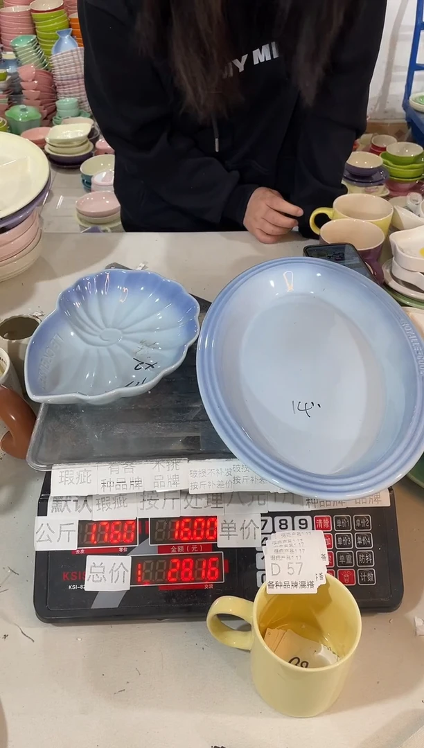 【闪购商品】其他瓷片微瑕陶瓷餐具家用D57