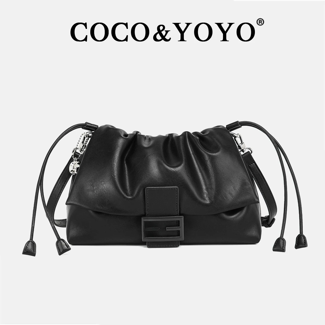 COCO&YOYO专柜奢品：新款时尚百搭高级单肩斜挎福袋包83881