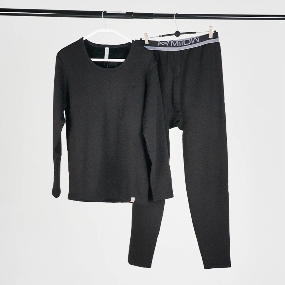 【保暖上新】保暖套装纯色德绒蓄热暖衣男套锁温贴身百搭MOU661142